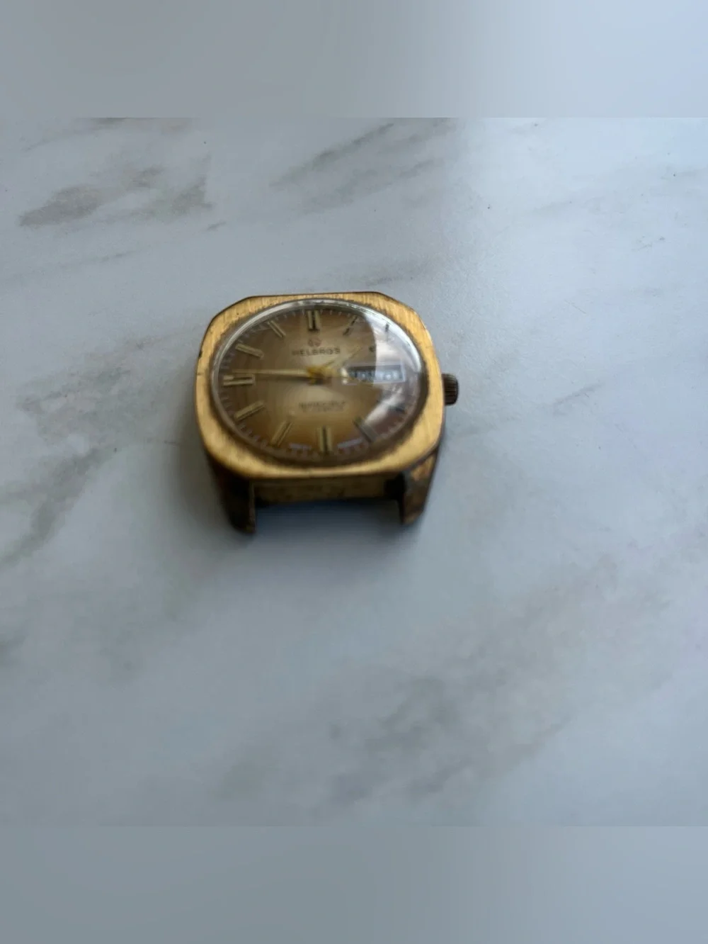 Vintage Helbros 17 Jewels Invincible Men's Watch Not Working